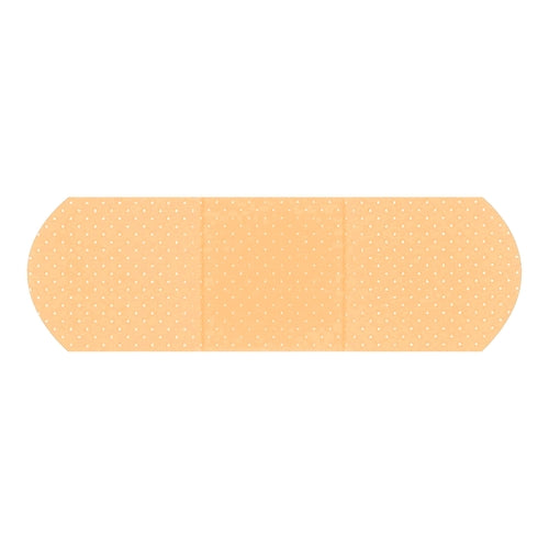 Dukal Adhesive Strip American® White Cross First Aid 1 x 3" Plastic Rectangle Sheer Sterile, 1200/BX