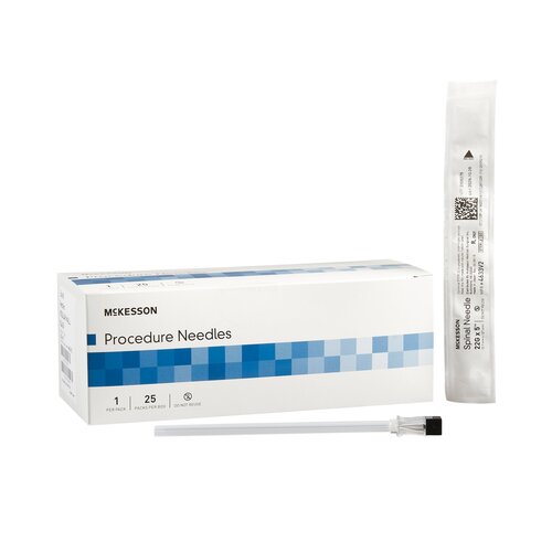 McKesson Spinal Needle McKesson Quincke Style 22 Gauge 5 Inch, 25 EA/BX