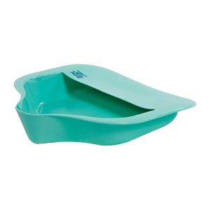 Bariatric Bed Pan with Anti-splash 15" x 14-1/4" W x 3" H, Mint Green, Plastic