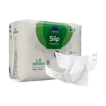 Abena Slip Premium L4 Incontinence Brief, Large, Pack of 18