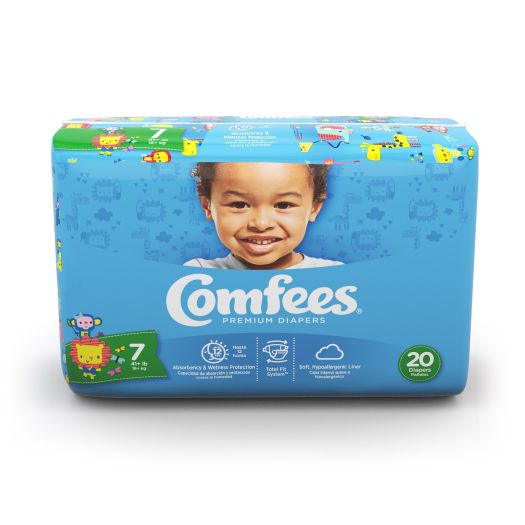 Comfees Baby Diapers, Size 7