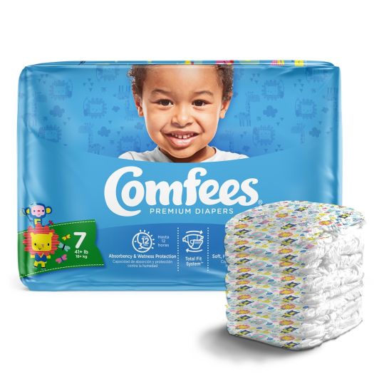 Comfees Baby Diapers, Size 7