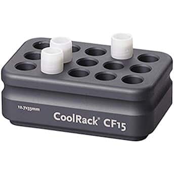 Corning CoolRack® CF15 Cooling Block, 15 Cryogenic Vials or FACS Tubes; Gray-432049