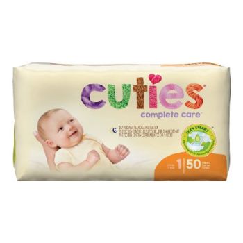 Prevail Cuties Baby Diapers Size 1, Bag