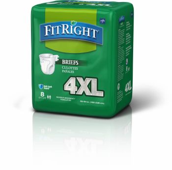 FitRight Bariatric Briefs, 4XL, Case