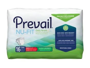 Prevail Nu-Fit Adult Brief Medium, Case