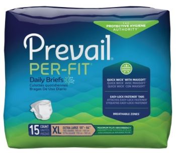 Prevail Per-Fit Adult Brief X-Large, Case