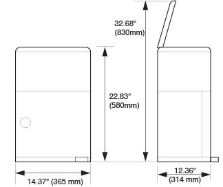 Akord Adult Diaper Disposal System, Standard