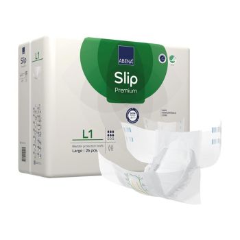 Abena Slip Premium L1 Incontinence Brief, Large, Pack of 26