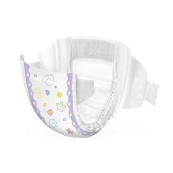 Medline Disposable Baby Diapers, Size 3, Bag