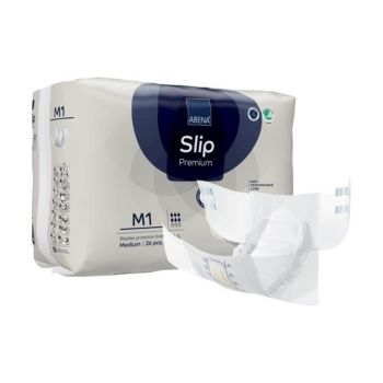 Abena Slip Premium M1 Incontinence Brief, Medium, Pack of 26