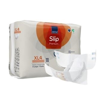 Abena Slip Premium XL4 Incontinence Brief, Extra Large, Pack of 12