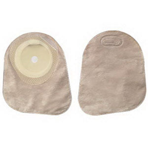 BX/30 - Hollister Premier&trade; One-Piece Closed Mini Pouch, 5/8" to 2-1/8" Cut-to-Fit Flat SoftFlex&reg; Skin Barrier, Filter, Beige