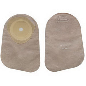 BX/30 - Hollister Premier&trade; One-Piece Closed Pouch, 5/8" to 2-1/8" Cut-to-Fit Flat SoftFlex&reg; Skin Barrier, Filter, Beige