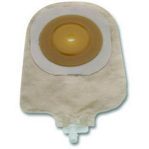 BX/5 - Hollister Premier&trade; One-Piece Urostomy Pouch, 1" Pre-Cut Convex Flextend&reg; Skin Barrier, 9" L, Transparent