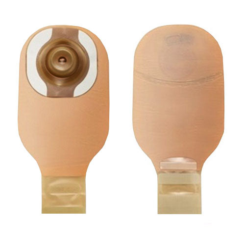 BX/5 - Hollister Premier&trade; One-Piece Drainable Pouch, Soft Convex CeraPlus&trade; Skin Barrier, Cut-to-Fit, 1" Stoma, Beige