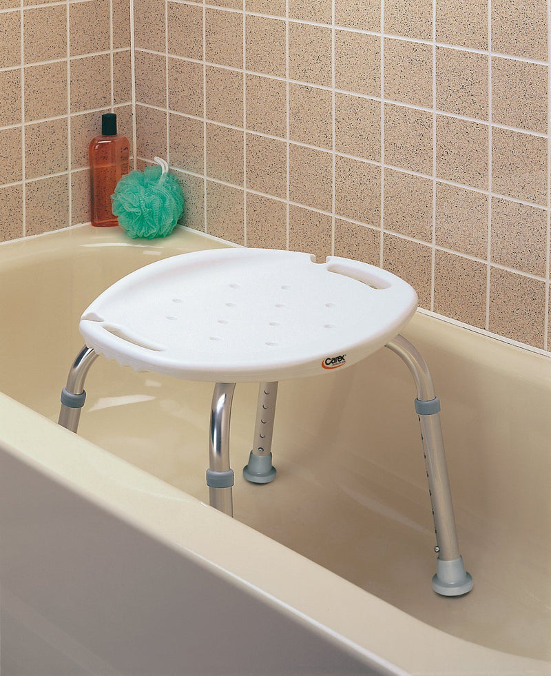 Carex Adjustable Bath and Shower Seat without Back