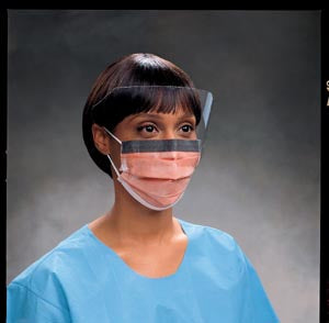 Halyard Fluidshield® Fog-Free Procedure Mask With Earloops, Visor