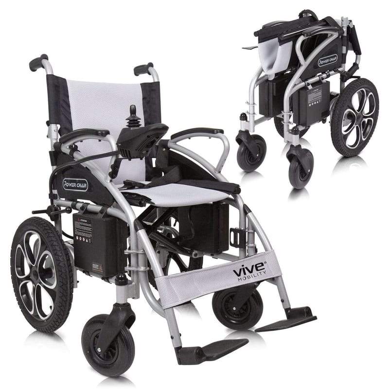 Compact Power Wheelchair - Foldable Long Range Transport Aid