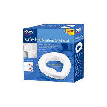 Safe Lock Raised Toilet Seat