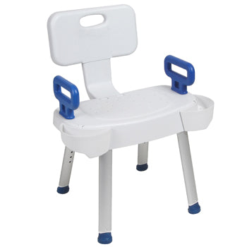 Shower Chair with Folding Back