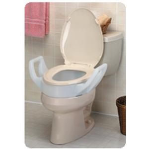 Toilet Seat Riser W/Arms, 300Lb, Each